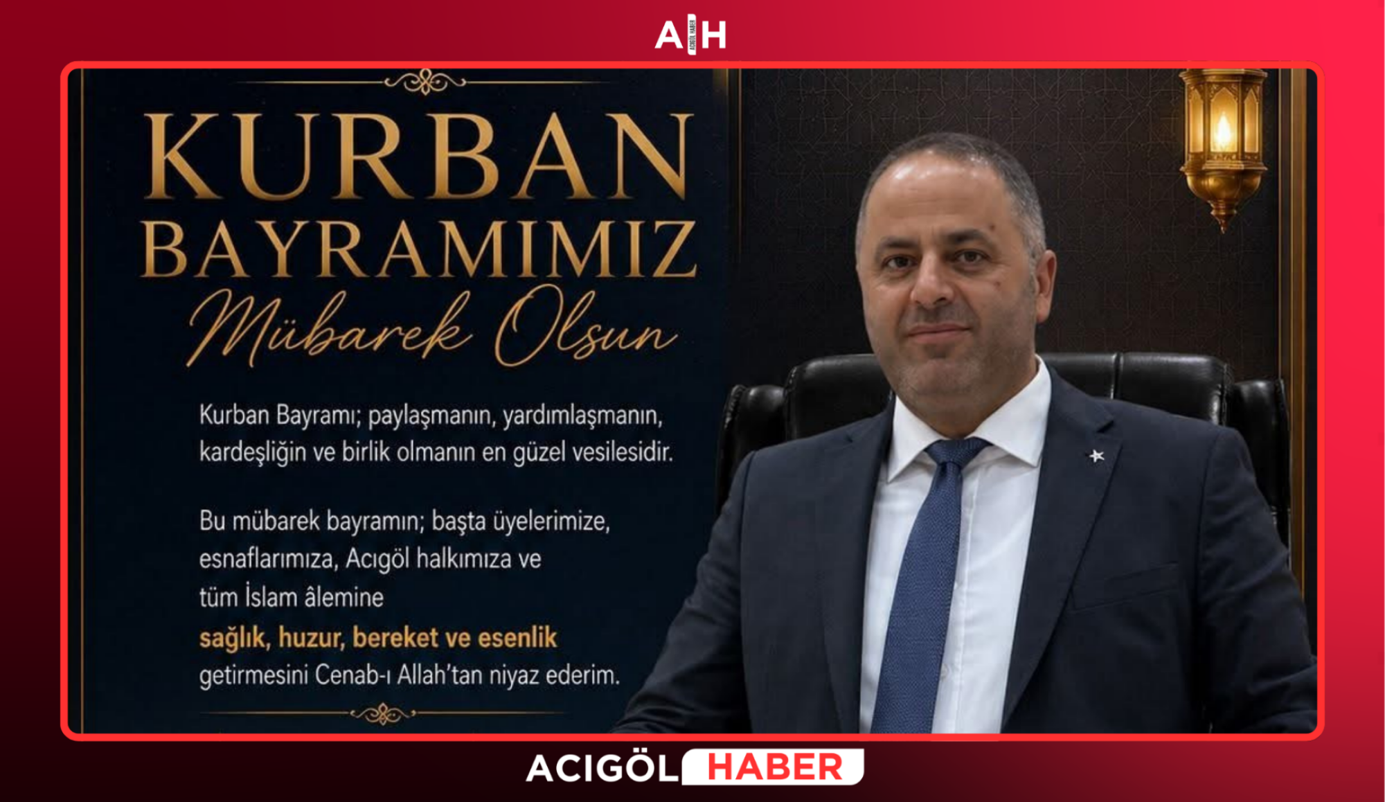 Başkan Ekrem Kılıç’tan Birlik ve Beraberlik Dolu Kurban Bayramı Mesajı